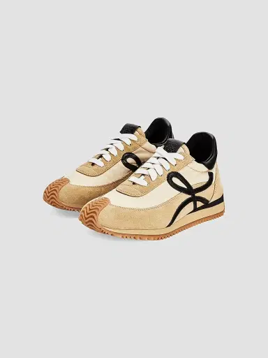 Loewe Men's Flow Runner Monogram Logo Sneakers - Gold Black - Size 14 | Thumbnail 2