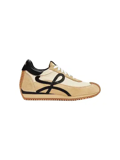 Loewe Men's Flow Runner Monogram Logo Sneakers - Gold Black - Size 14 | Thumbnail 1