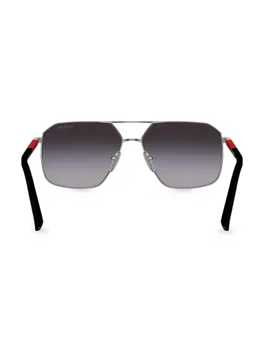 Prada Men's 60MM Aviator Sunglasses - Gunmetal | Thumbnail 4 Prada Men's 60MM Aviator Sunglasses - Gunmetal | Thumbnail 4
