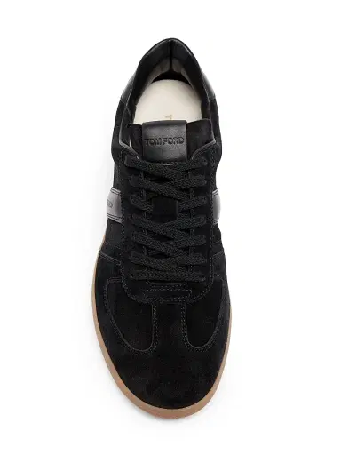 Tom Ford Men's T-Bar Leather & Suede Low-Top Sneakers | Thumbnail 4