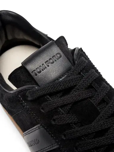 Tom Ford Men's T-Bar Leather & Suede Low-Top Sneakers | Thumbnail 5