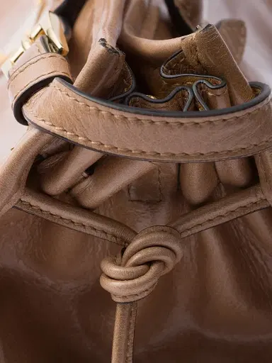 Prada Women's Bonnie Leather Top Handle Bag - Brown | Thumbnail 6 Prada Women's Bonnie Leather Top Handle Bag - Brown | Thumbnail 6