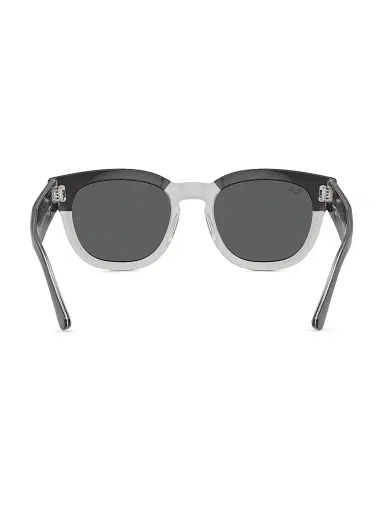 Ray-Ban Men's RB0298s 53MM Mega Hawkeye Square Sunglasses - Transparent Dark Grey | Thumbnail 5