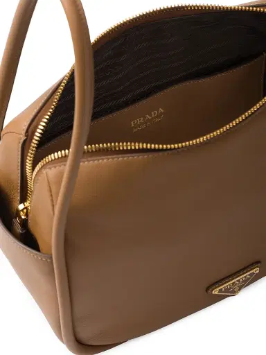 Prada Women's Darling Leather Top Handle Bag - Brown | Thumbnail 5 Prada Women's Darling Leather Top Handle Bag - Brown | Thumbnail 5