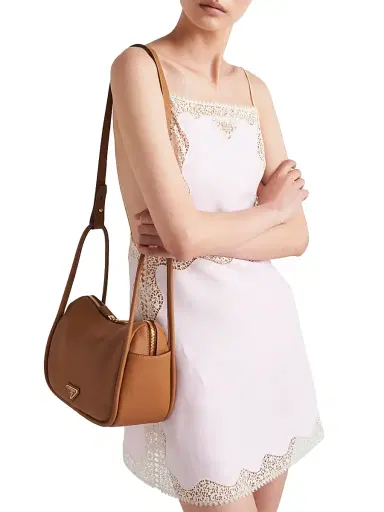 Prada Women's Darling Leather Top Handle Bag - Brown | Thumbnail 7 Prada Women's Darling Leather Top Handle Bag - Brown | Thumbnail 7