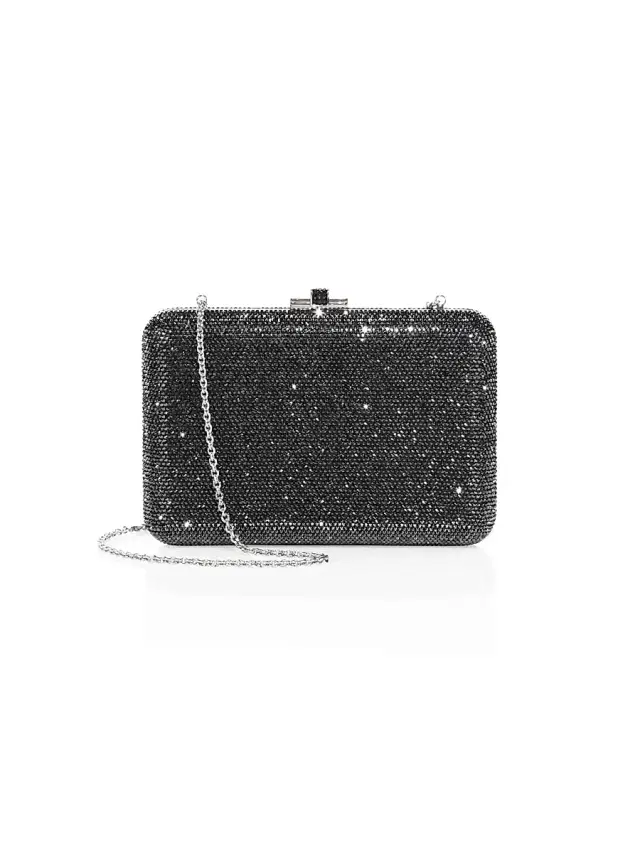 Judith Leiber Couture Women's Slim Slide Crystal Clutch - Anthracite