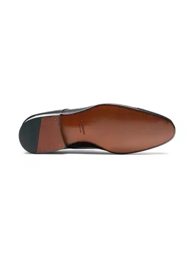 Magnanni Men's Andros Leather Lace-Up Loafers - Black | Thumbnail 3