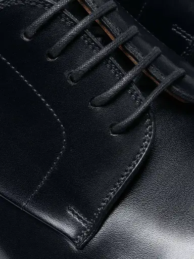 Magnanni Men's Andros Leather Lace-Up Loafers - Black | Thumbnail 4