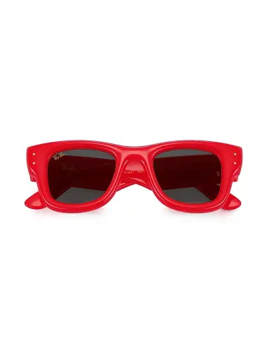Ray-Ban Men's A$AP Rocky 0Rb4940 47MM Wayfarer Puffer Square Sunglasses - Red Black | Thumbnail 5