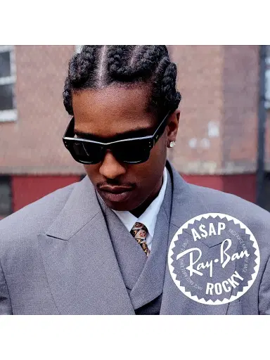 Ray-Ban Men's A$AP Rocky 0Rb4940 47MM Wayfarer Puffer Square Sunglasses - Red Black | Thumbnail 7