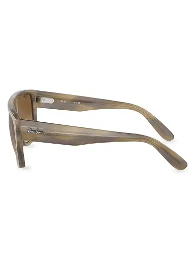 Ray-Ban Men's RB0360 57MM Drifter Square Sunglasses - Striped Grey Brown Gradient | Thumbnail 3