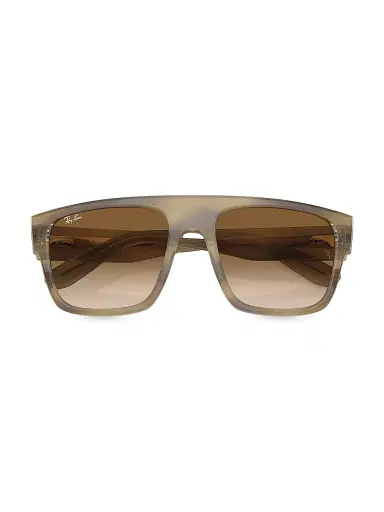 Ray-Ban Men's RB0360 57MM Drifter Square Sunglasses - Striped Grey Brown Gradient | Thumbnail 5