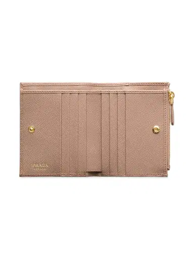 Prada Women's Small Saffiano Leather Wallet - Beige | Thumbnail 2