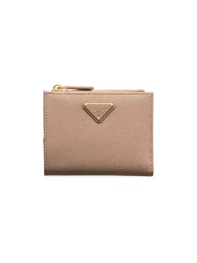 Prada Women's Small Saffiano Leather Wallet - Beige | Thumbnail 1