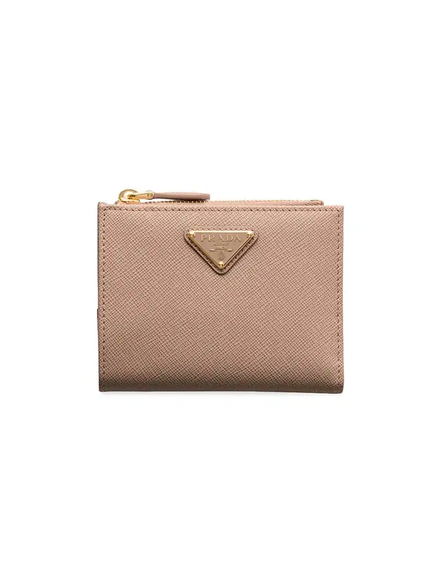 Prada Women's  Saffiano Leather Wallet - Beige