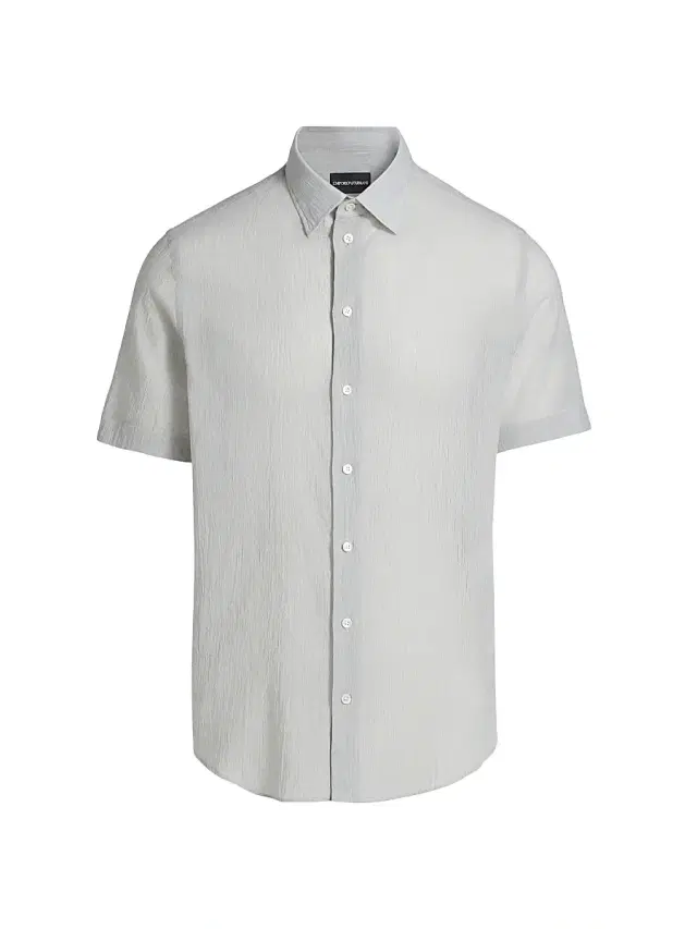 Men's Solid Cotton Button-Front Shirt - Blue