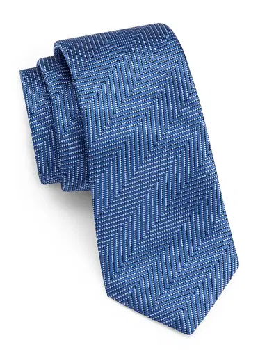 Giorgio Armani Men's Chevron Silk Tie | Thumbnail 1 Giorgio Armani Men's Chevron Silk Tie | Thumbnail 1