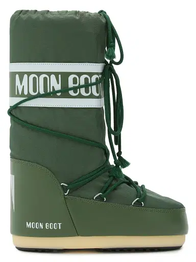 Moon Boot Men's Unisex Icon Nylon Snow Boots - Forest Green - Size 11.5 | Thumbnail 1 Moon Boot Men's Unisex Icon Nylon Snow Boots - Forest Green - Size 11.5 | Thumbnail 1