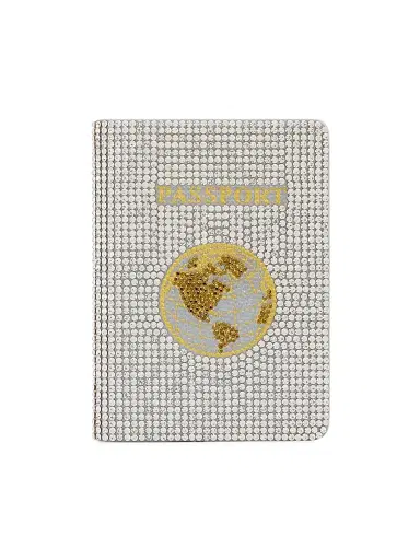 Judith Leiber Couture Women's Leather & Crystal Passport Holder - Rhine | Thumbnail 1