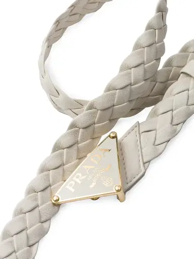 Prada Women's Nappa Leather Belt - White - Size 30 | Thumbnail 2 Prada Women's Nappa Leather Belt - White - Size 30 | Thumbnail 2