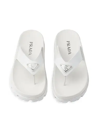 Prada Women's Rubber Thong Sandals | Thumbnail 2 Prada Women's Rubber Thong Sandals | Thumbnail 2