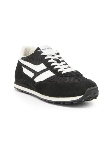 Tom Ford Men's Low-Top Lace-Up Sneakers - Black - Size 13 | Thumbnail 2 Tom Ford Men's Low-Top Lace-Up Sneakers - Black - Size 13 | Thumbnail 2
