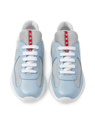 Prada Women's America's Cup Biker Fabric Sneakers - Blue - Size 9.5 | Thumbnail 2 Prada Women's America's Cup Biker Fabric Sneakers - Blue - Size 9.5 | Thumbnail 2