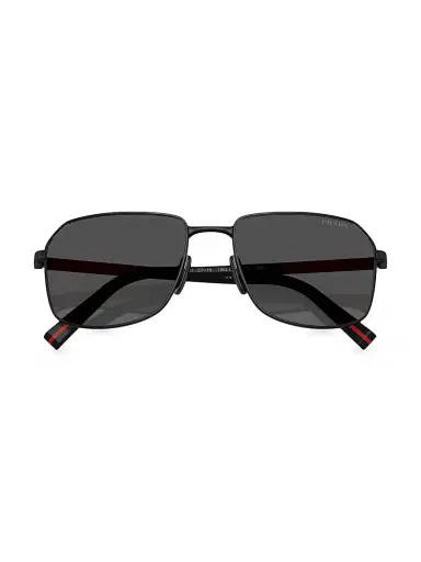 Prada Men's 57MM Rectangular Sunglasses | Thumbnail 5 Prada Men's 57MM Rectangular Sunglasses | Thumbnail 5