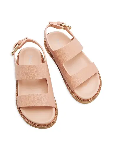 Pollini Women's Flow 40MM Leather Platform Sandals - Beige - Size 11 | Thumbnail 4 Pollini Women's Flow 40MM Leather Platform Sandals - Beige - Size 11 | Thumbnail 4