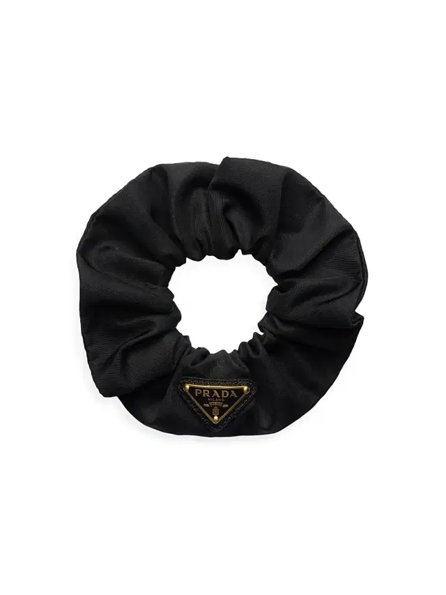 Prada Women's Re-Nylon Scrunchie - Black Gold