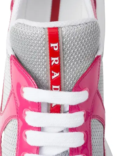 Prada Women's America's Cup Biker Fabric Sneakers - Pink - Size 7 | Thumbnail 5