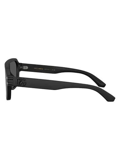 Dolce & Gabbana Men's Aviator Sunglasses - Matte Black | Thumbnail 3
