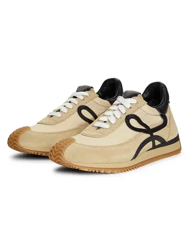 Loewe Women's Flow Runner Sneakers - Gold Black - Size 10 | Thumbnail 5