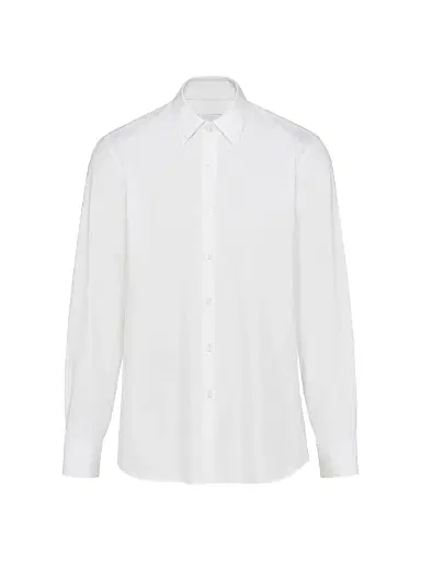 Prada Men's Stretch Cotton Shirt - White - Size 18.5 | Thumbnail 1