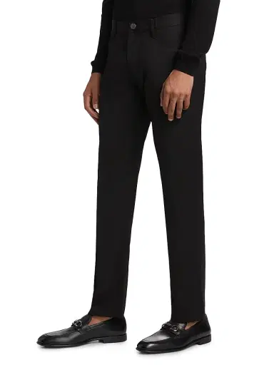Giorgio Armani Men's Wool 5-Pocket Pants - Black - Size 30 | Thumbnail 4