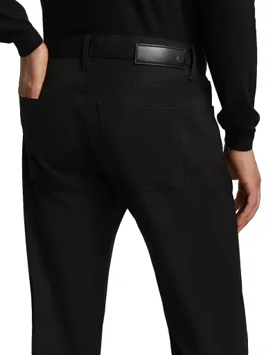 Giorgio Armani Men's Wool 5-Pocket Pants - Black - Size 30 | Thumbnail 6