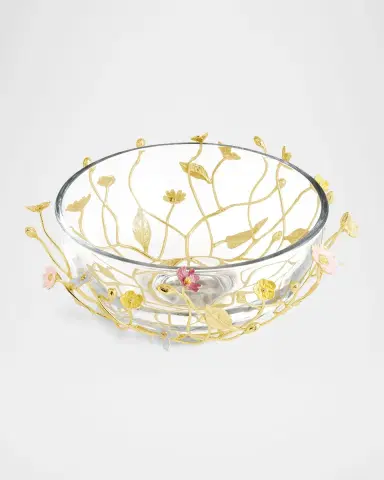 Michael Aram Wildflowers Serving Glass Bowl | Thumbnail 2 Michael Aram Wildflowers Serving Glass Bowl | Thumbnail 2