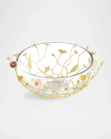 Michael Aram Wildflowers Serving Glass Bowl | Thumbnail 3 Michael Aram Wildflowers Serving Glass Bowl | Thumbnail 3