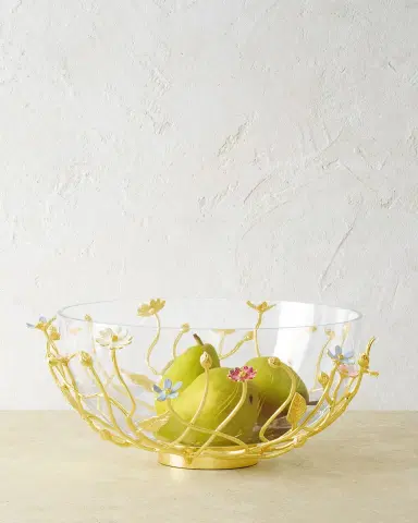 Michael Aram Wildflowers Serving Glass Bowl | Thumbnail 5 Michael Aram Wildflowers Serving Glass Bowl | Thumbnail 5