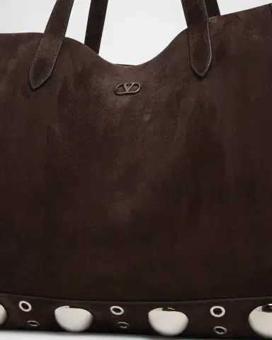 Valentino Garavani Nellcote Studded Suede Tote Bag | Thumbnail 6