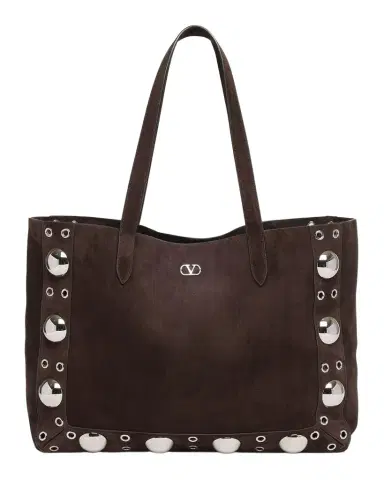 Valentino Garavani Nellcote Studded Suede Tote Bag | Thumbnail 1