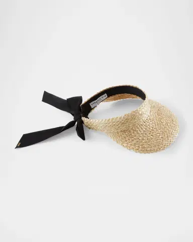 Eugenia Kim Ricky Braided Straw Visor | Thumbnail 2