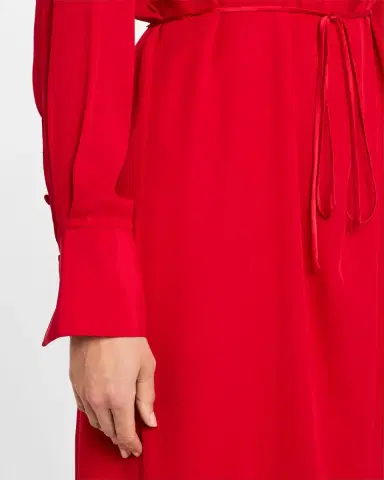 Argent Cutout Silk Double Georgette Midi Dress | Thumbnail 5 Argent Cutout Silk Double Georgette Midi Dress | Thumbnail 5