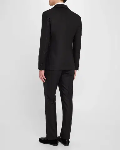 Giorgio Armani Men's Smoking Soho Shawl-Collar Tuxedo | Thumbnail 3 Giorgio Armani Men's Smoking Soho Shawl-Collar Tuxedo | Thumbnail 3