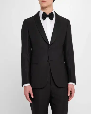 Giorgio Armani Men's Smoking Soho Shawl-Collar Tuxedo | Thumbnail 4 Giorgio Armani Men's Smoking Soho Shawl-Collar Tuxedo | Thumbnail 4