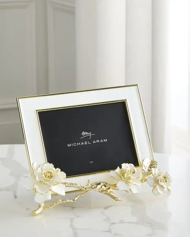 Michael Aram Gardenia Easel Picture Frame, 5" x 7"