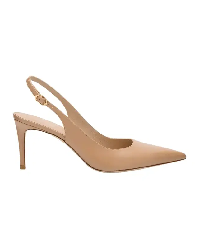 Stuart Weitzman Stuart Leather Slingback Pumps