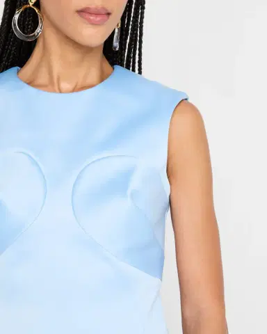Marc Jacobs Seamed Up Satin Sleeveless Mini Dress | Thumbnail 5