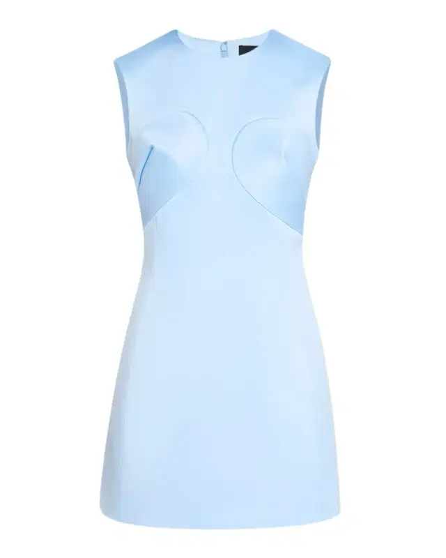 Seamed Up Satin Sleeveless Mini Dress