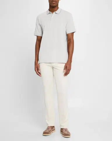 Giorgio Armani Men's Tipped Pique Polo Shirt | Thumbnail 2